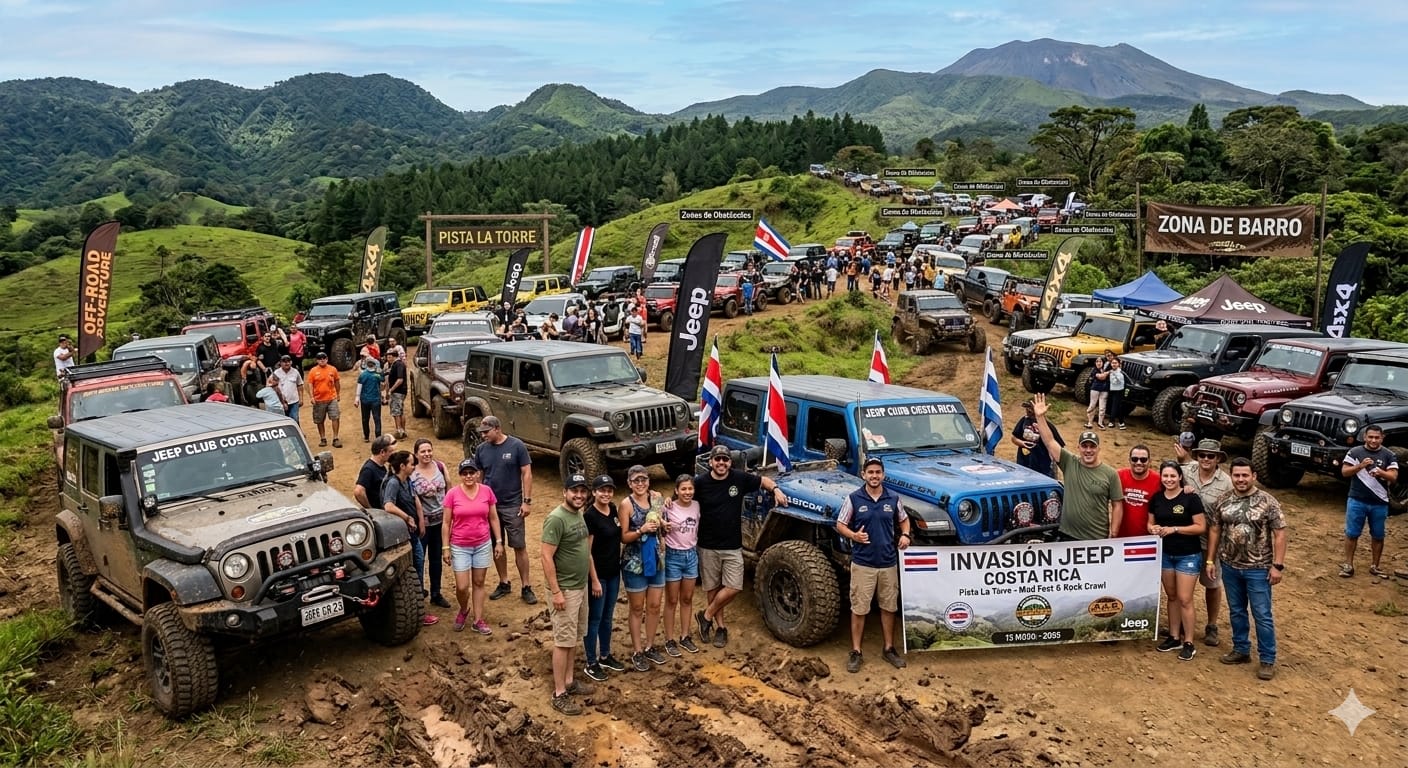 Jeep se reúne en Costa Rica para vivir la experiencia “Invasión Jeep 2026”